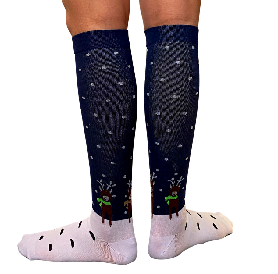 Reindeer Games Holiday Compression Socks