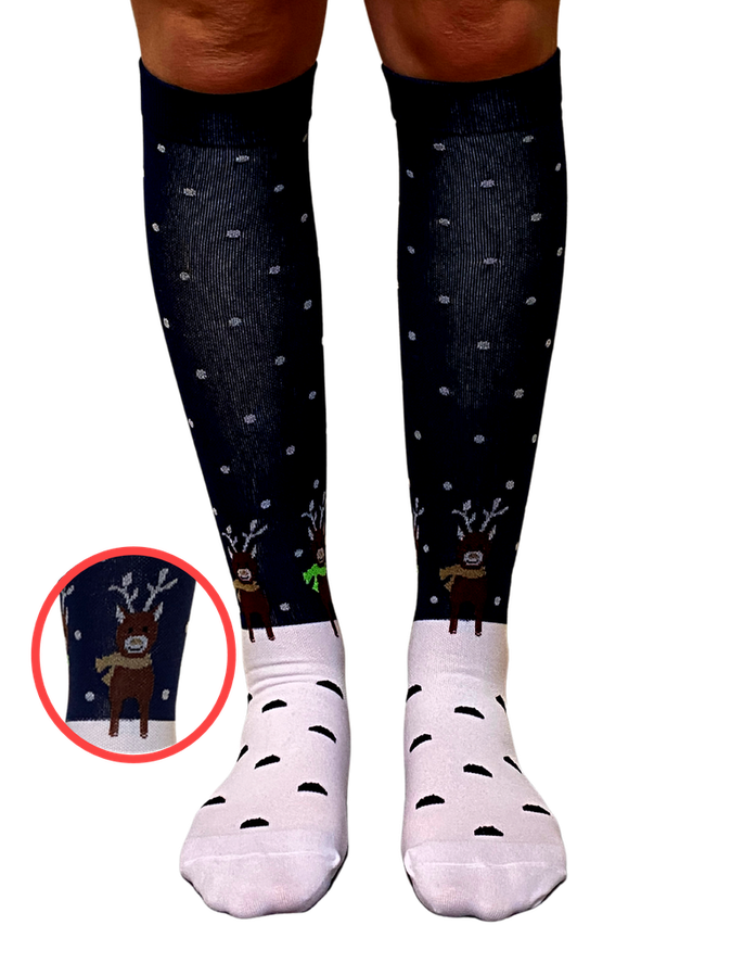 Reindeer Games Holiday Compression Socks