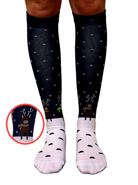 Reindeer Games Holiday Compression Socks