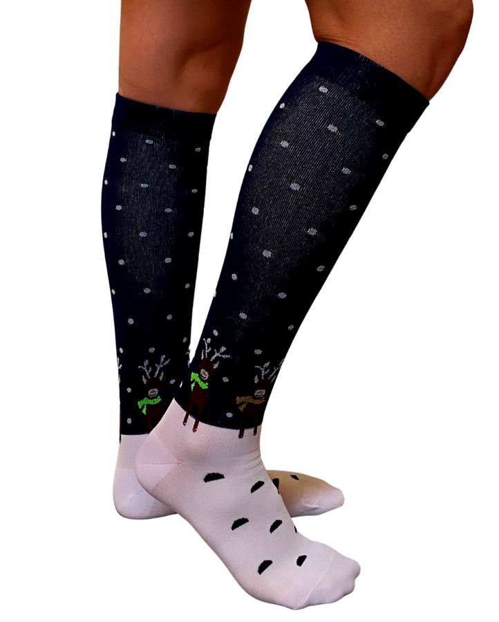 Reindeer Games Holiday Compression Socks