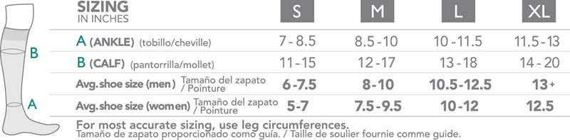 rejuva size chart