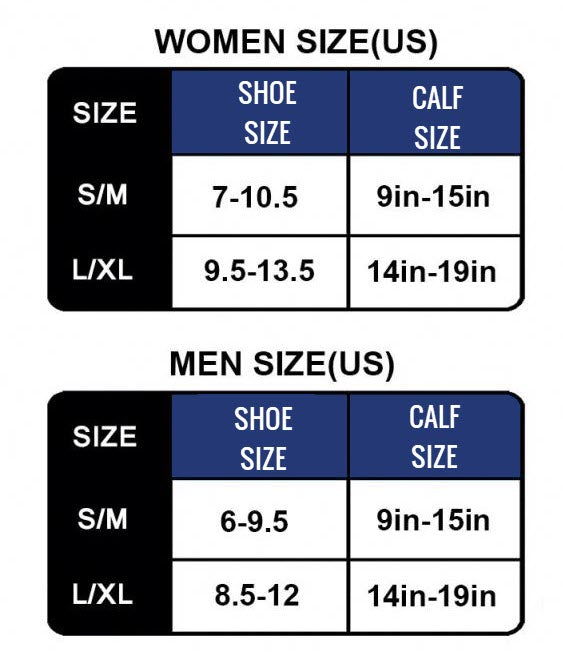 Pulse Compression Size Chart