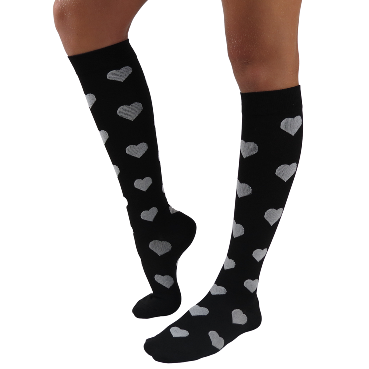 Sweetheart knee-high graduated compression socks (Medium 15-20 mmHg)