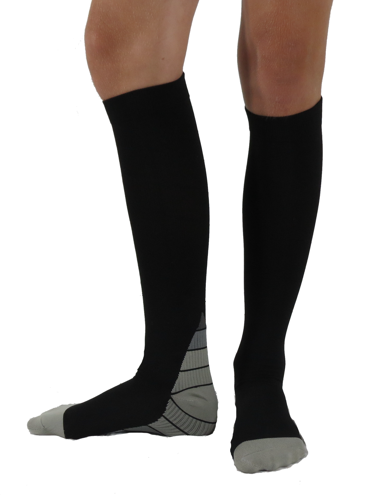 Hybrid knee-high graduated compression socks (Medium 15-20mmHg)