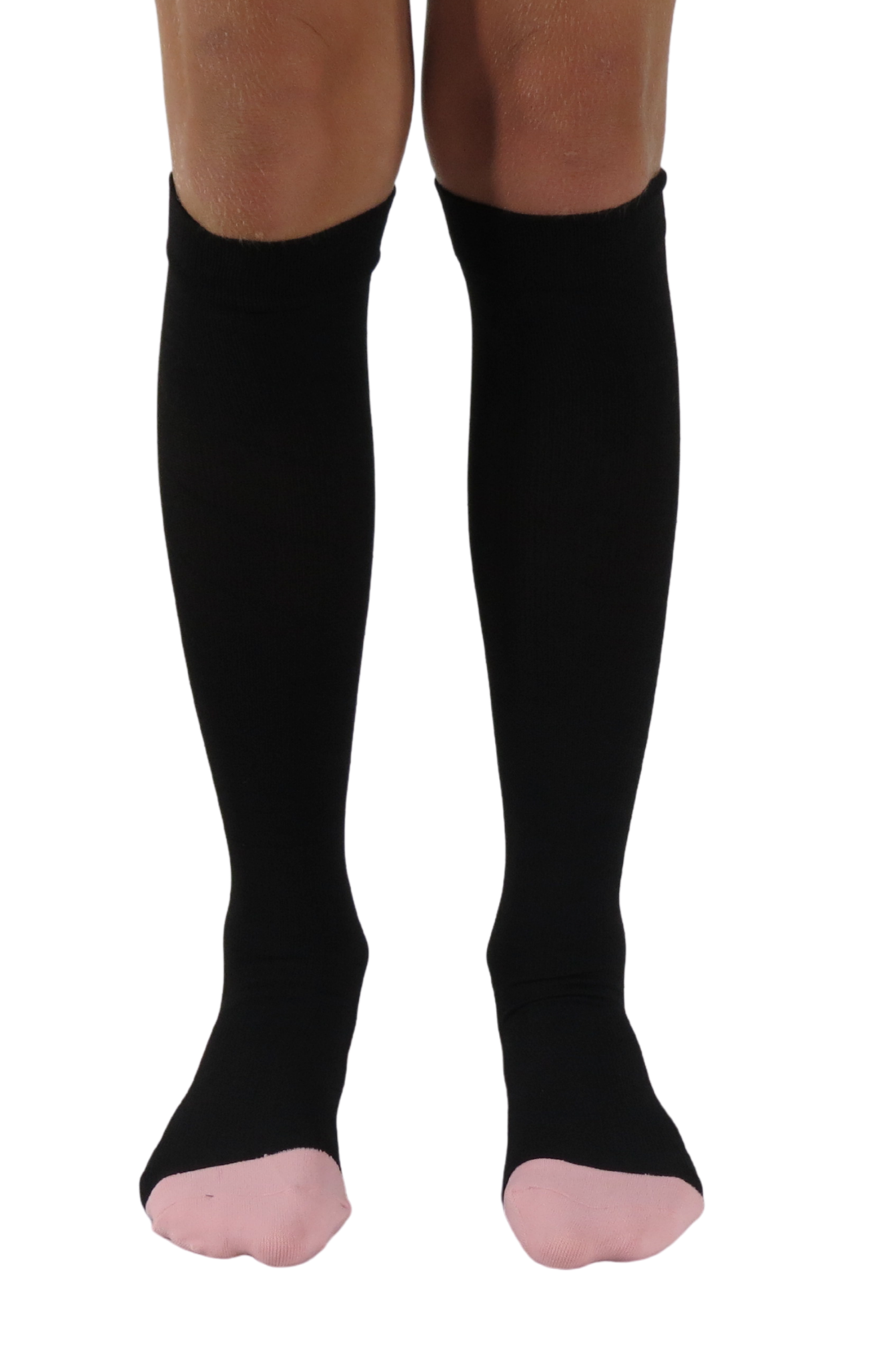 Hybrid knee-high graduated compression socks (Medium 15-20mmHg)