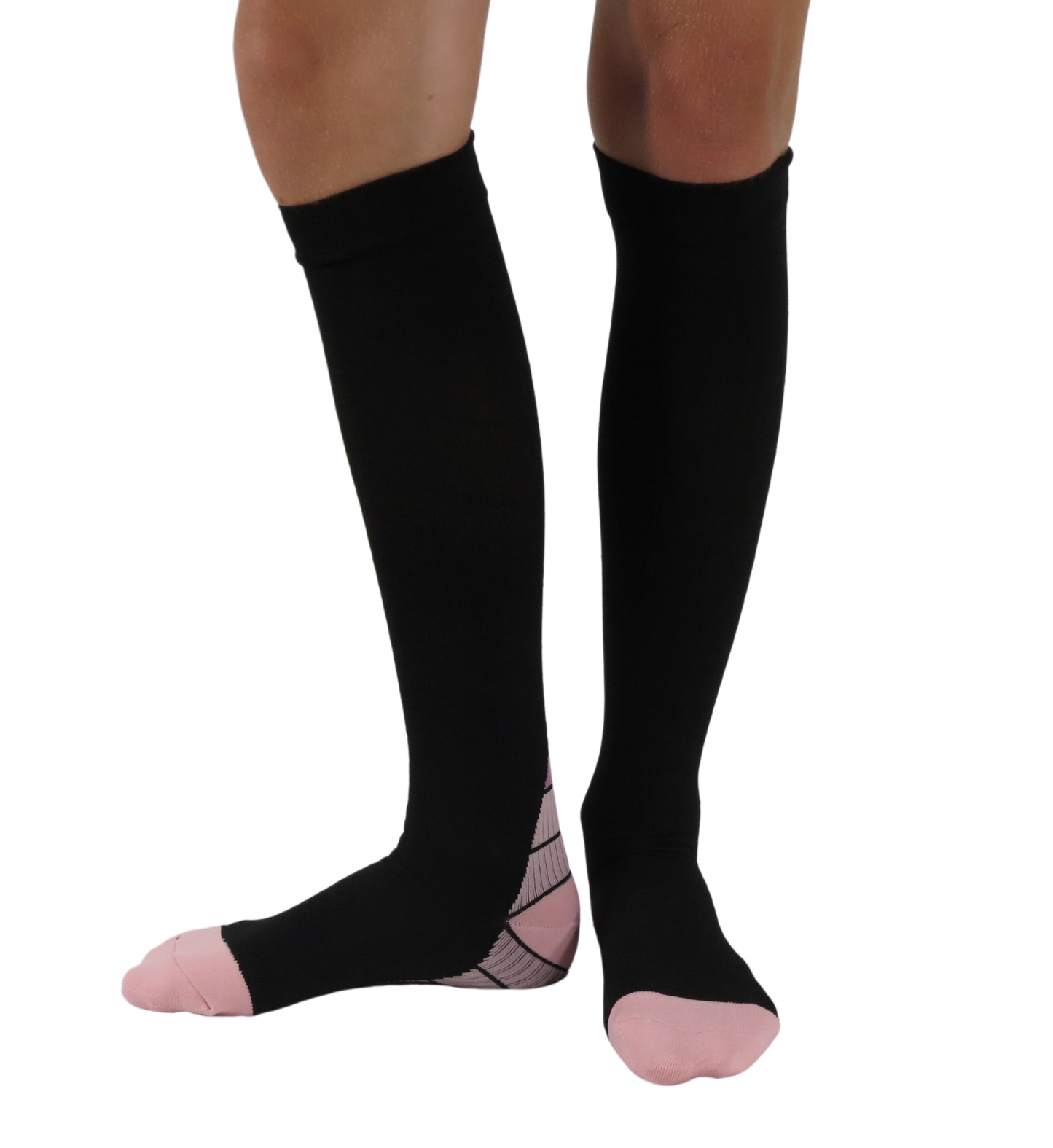 Hybrid knee-high graduated compression socks (Medium 15-20mmHg)