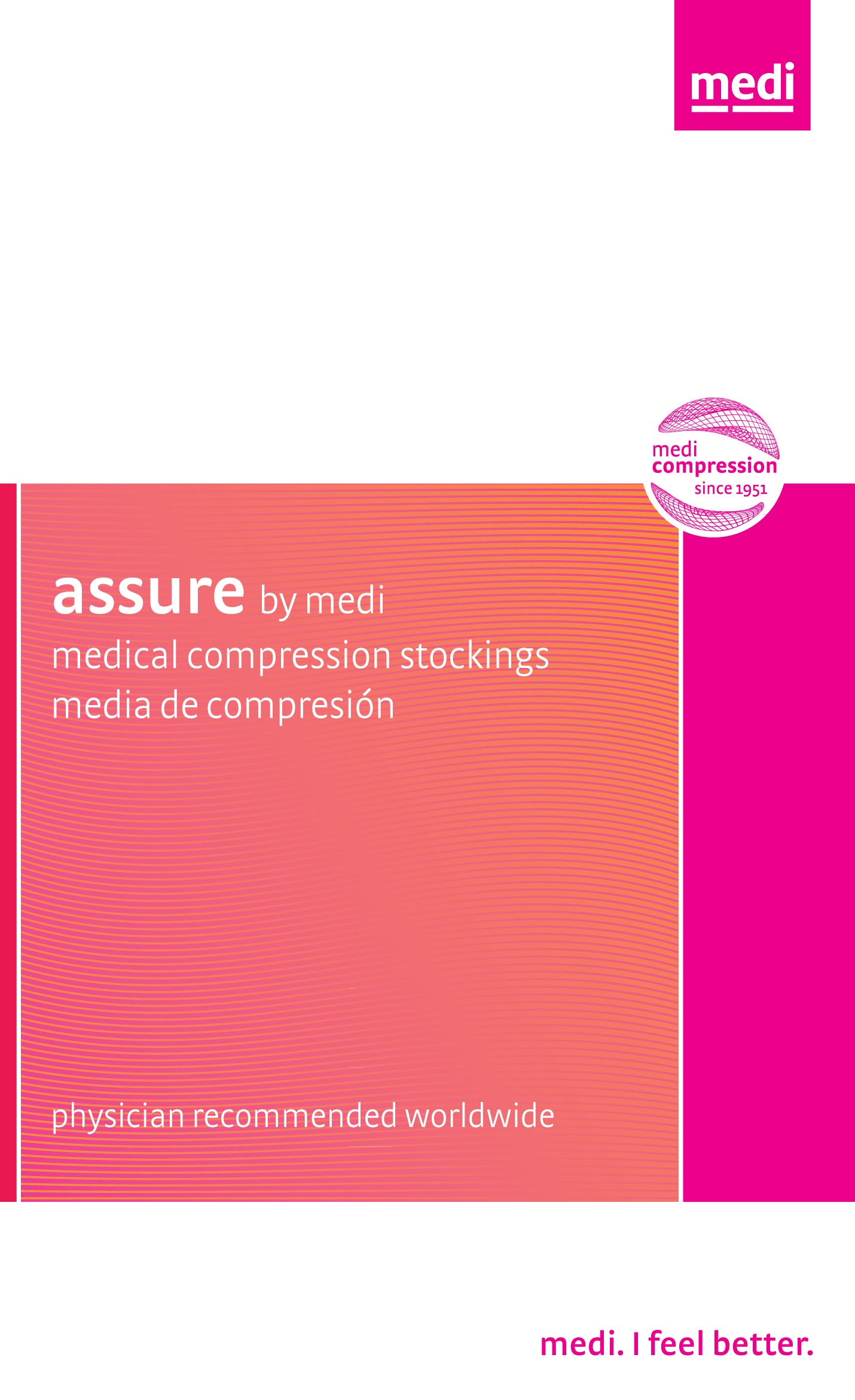 medi assure 20-30 mmHg knee high closed toe compression stocking