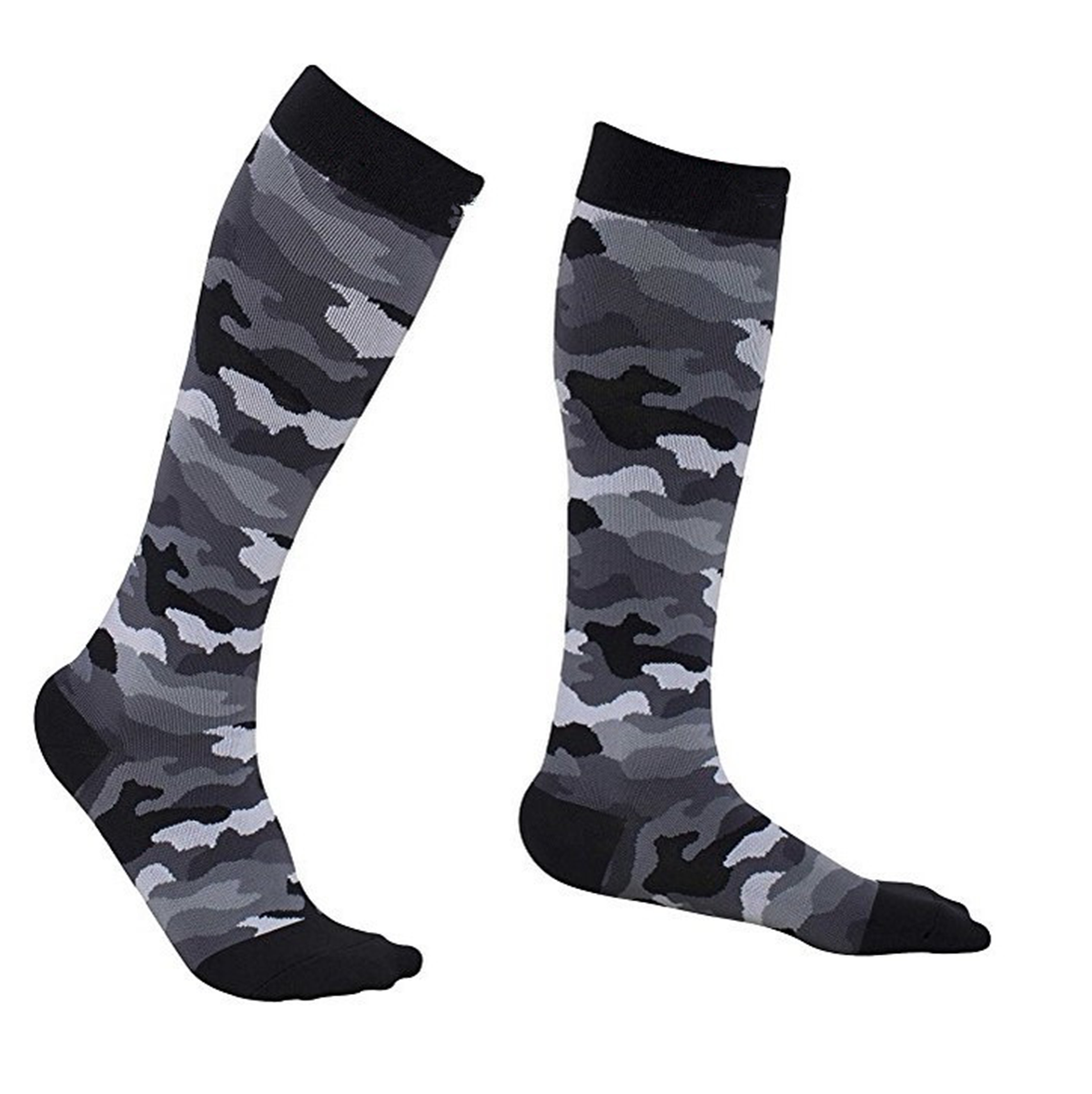 Gray hues of camouflage compression are available in the multi pack from Pulse Compression