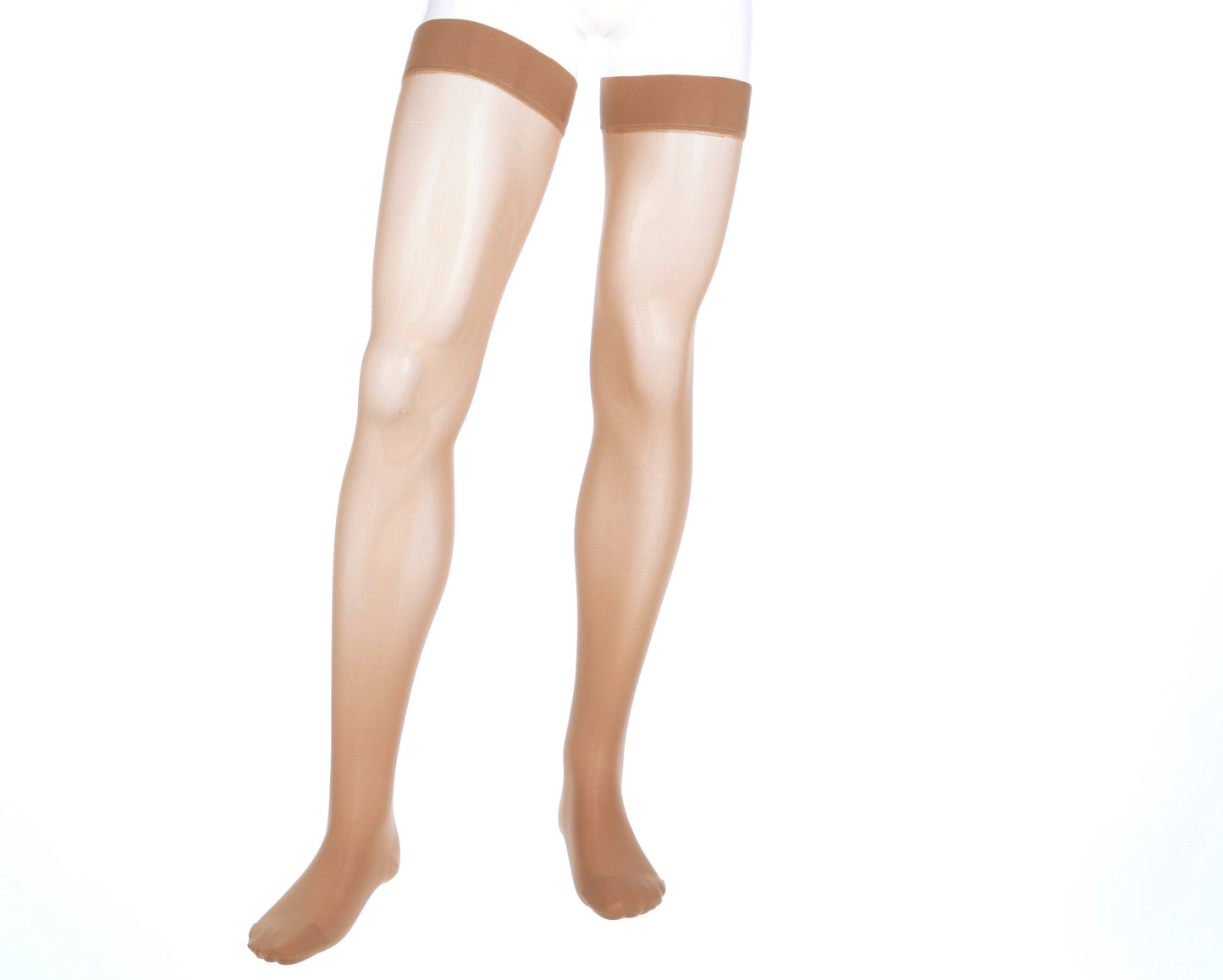 medi assure 20-30 mmHg beaded silicone topband, open toe, thigh high compression stockings