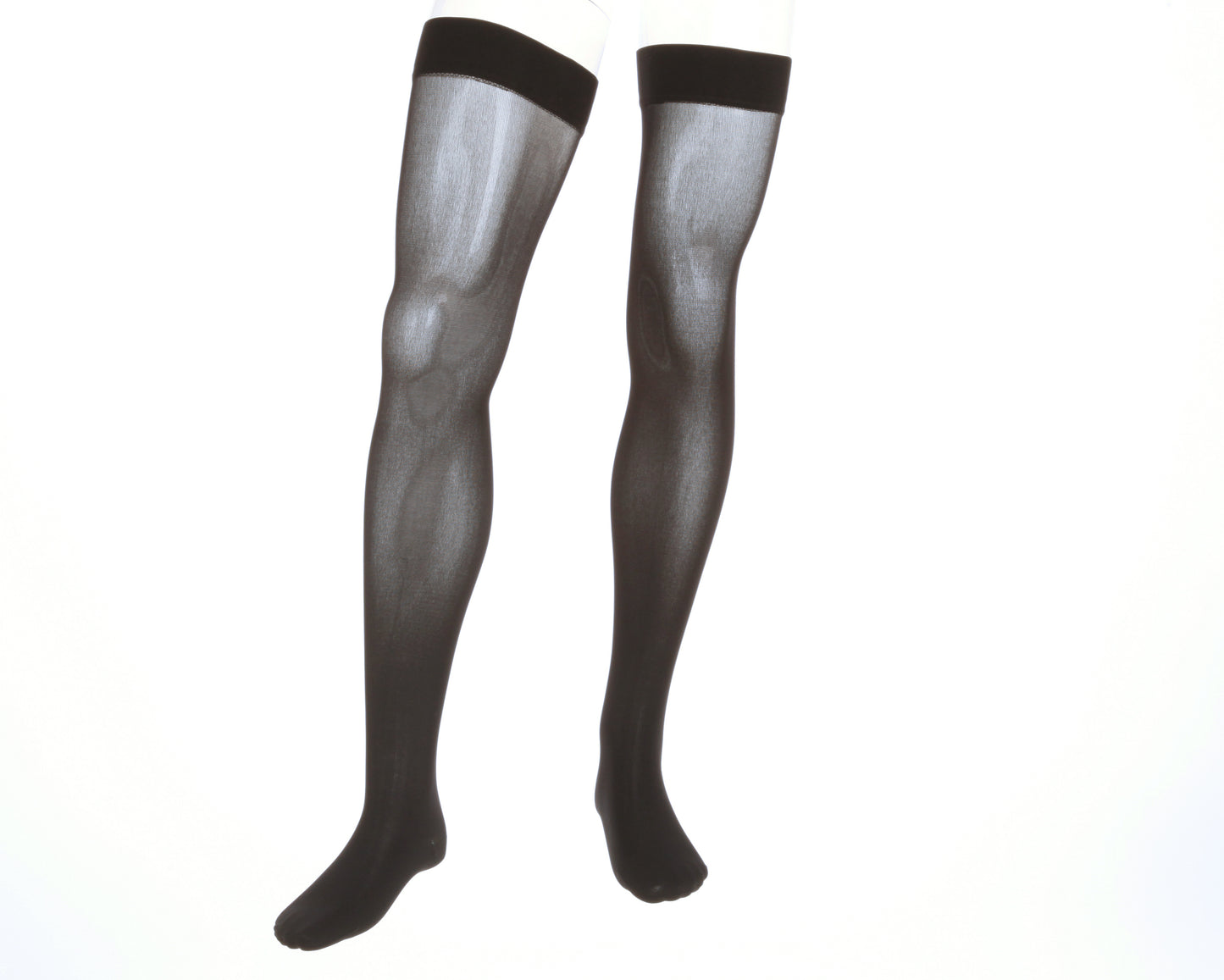 medi assure 15-20 mmHg beaded silicone topband, closed toe, thigh high compression stockings