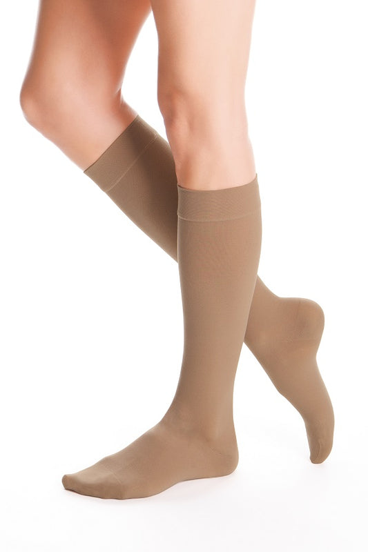 almond Duomed advantage compression socks (20-30 mmHg Closed Toe)