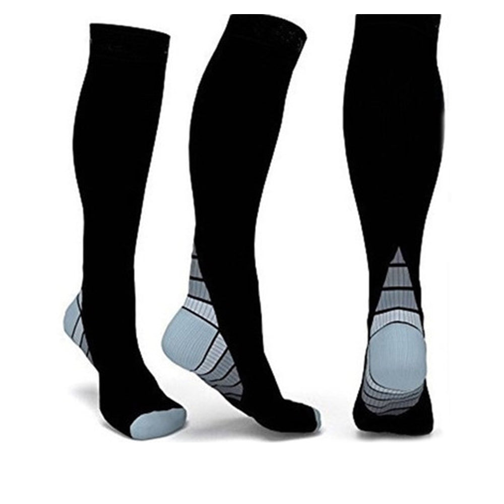 Hybrid knee-high graduated compression socks (Medium 15-20mmHg)