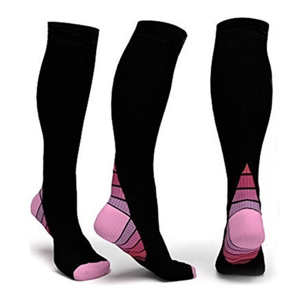 Hybrid knee-high graduated compression socks (Medium 15-20mmHg)